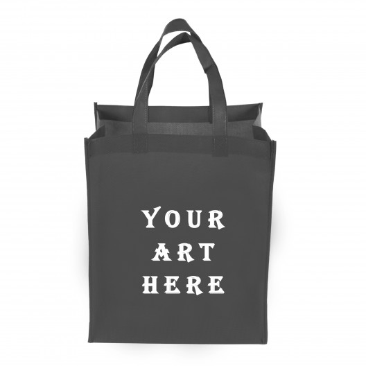 Grey Tote Bag 12" L x 8" W x 13" H